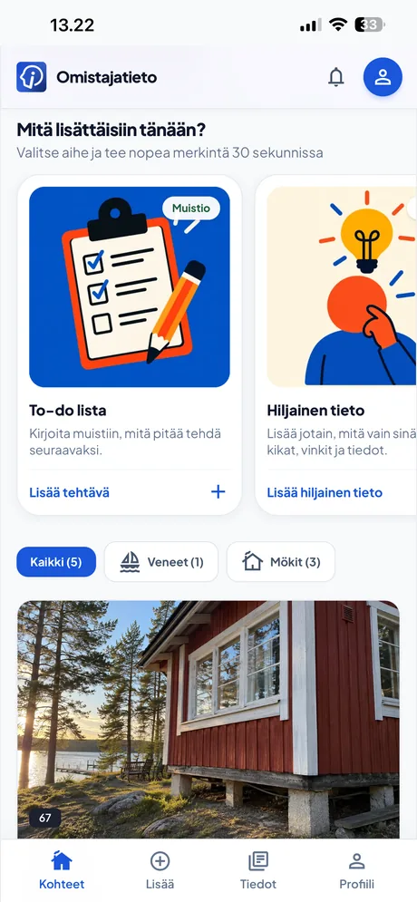 Pikatallennus & To-do